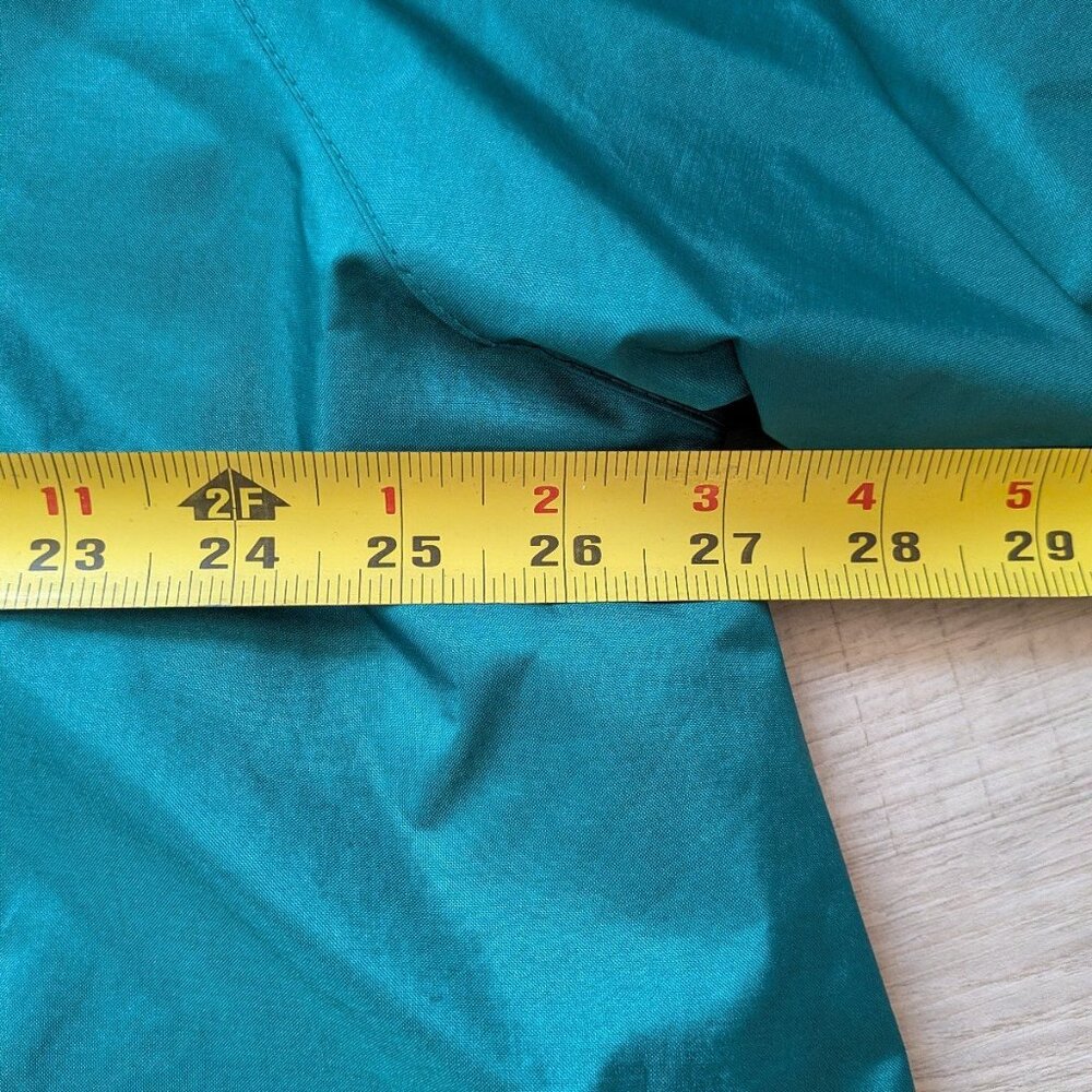 Vintage 1980s Coat Collectibles Raincoat in Teal Green Womens. stand up collar - Picture 4 of 5